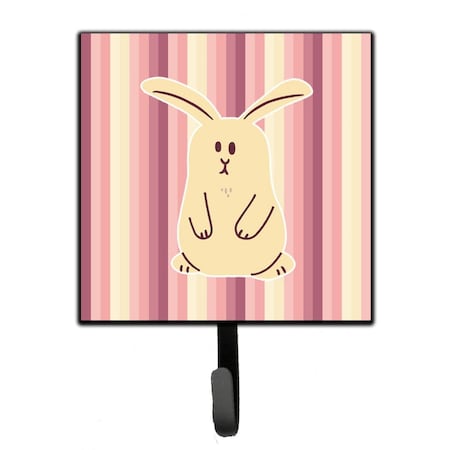 Carolines Treasures Rabbit on Stripes Leash or Key Holder BB7084SH4